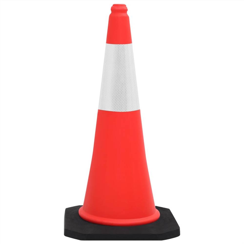 Reflective Traffic Cones with Heavy Bases 4 pcs 75 cm