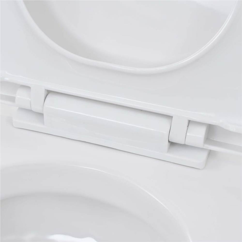 Wall-Hung Toilet with Concealed High Cistern Ceramic
