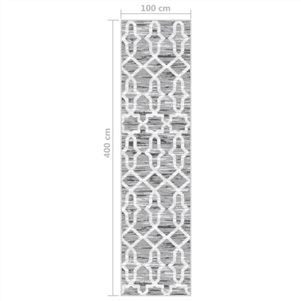 Printed Carpet Runner Washable Foldable 100x400 cm Polyester
