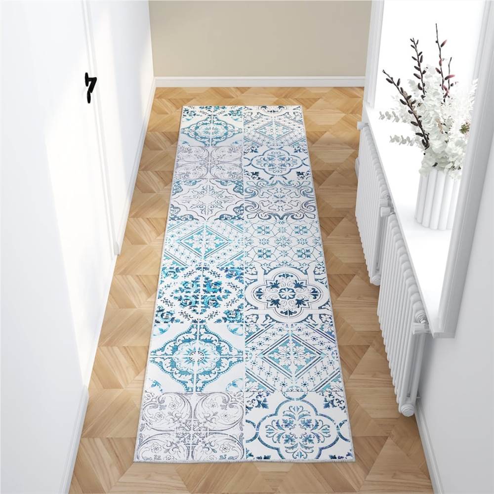 

Printed Carpet Runner Washable Foldable 80x300 cm Polyester