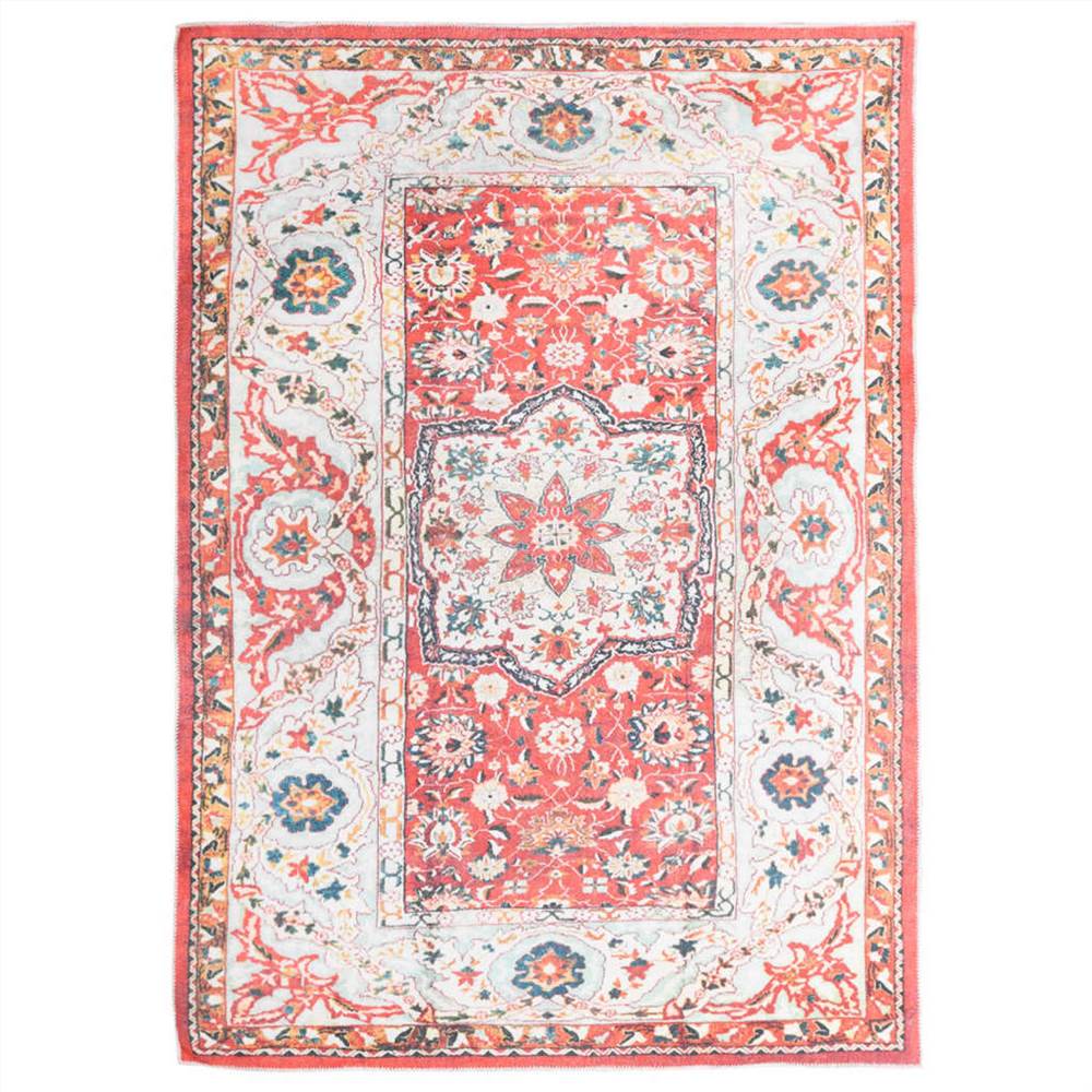 

Printed Rug Washable Foldable Multicolour 140x200 cm Polyester