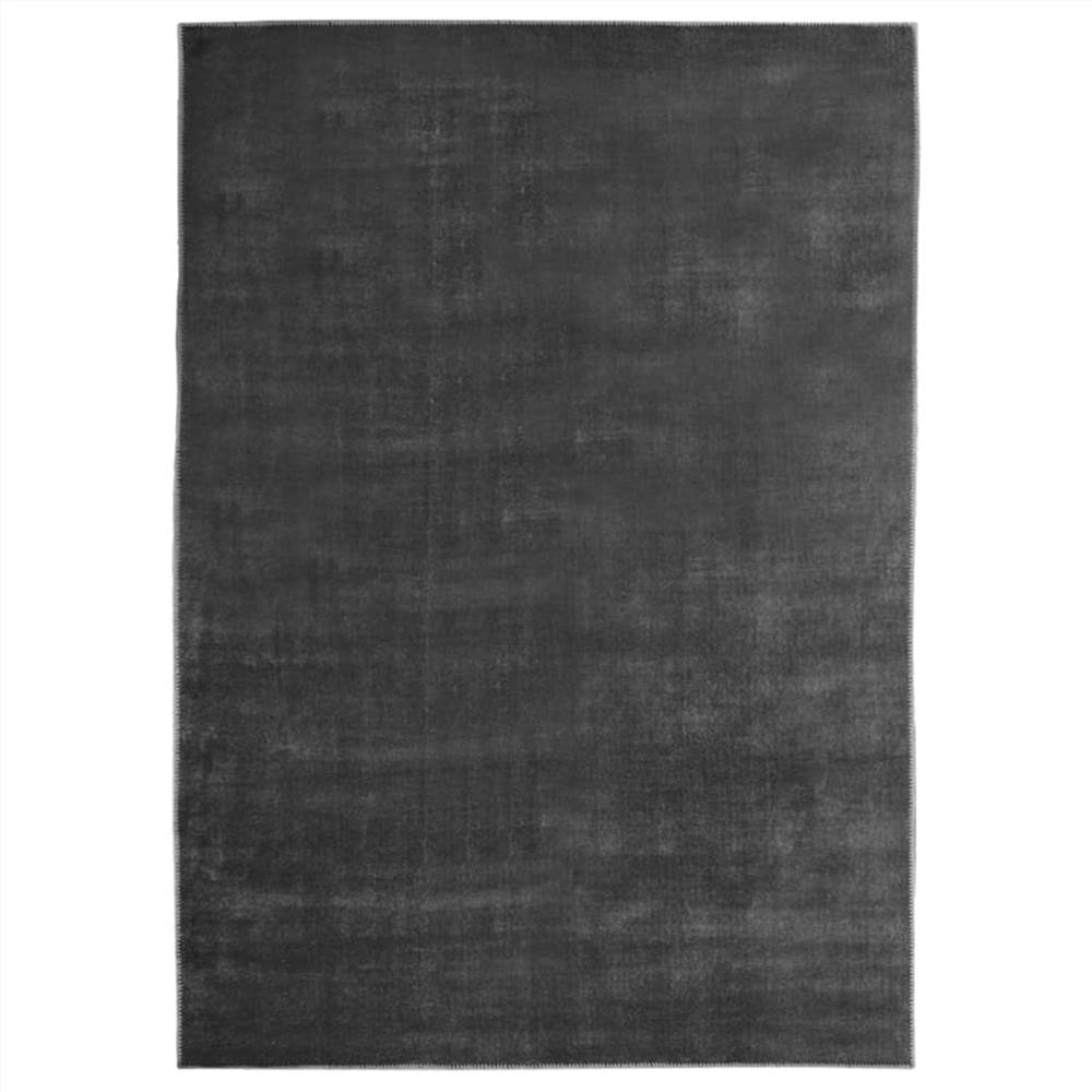 

Rug Washable Foldable Anthracite 120x170 cm Polyester