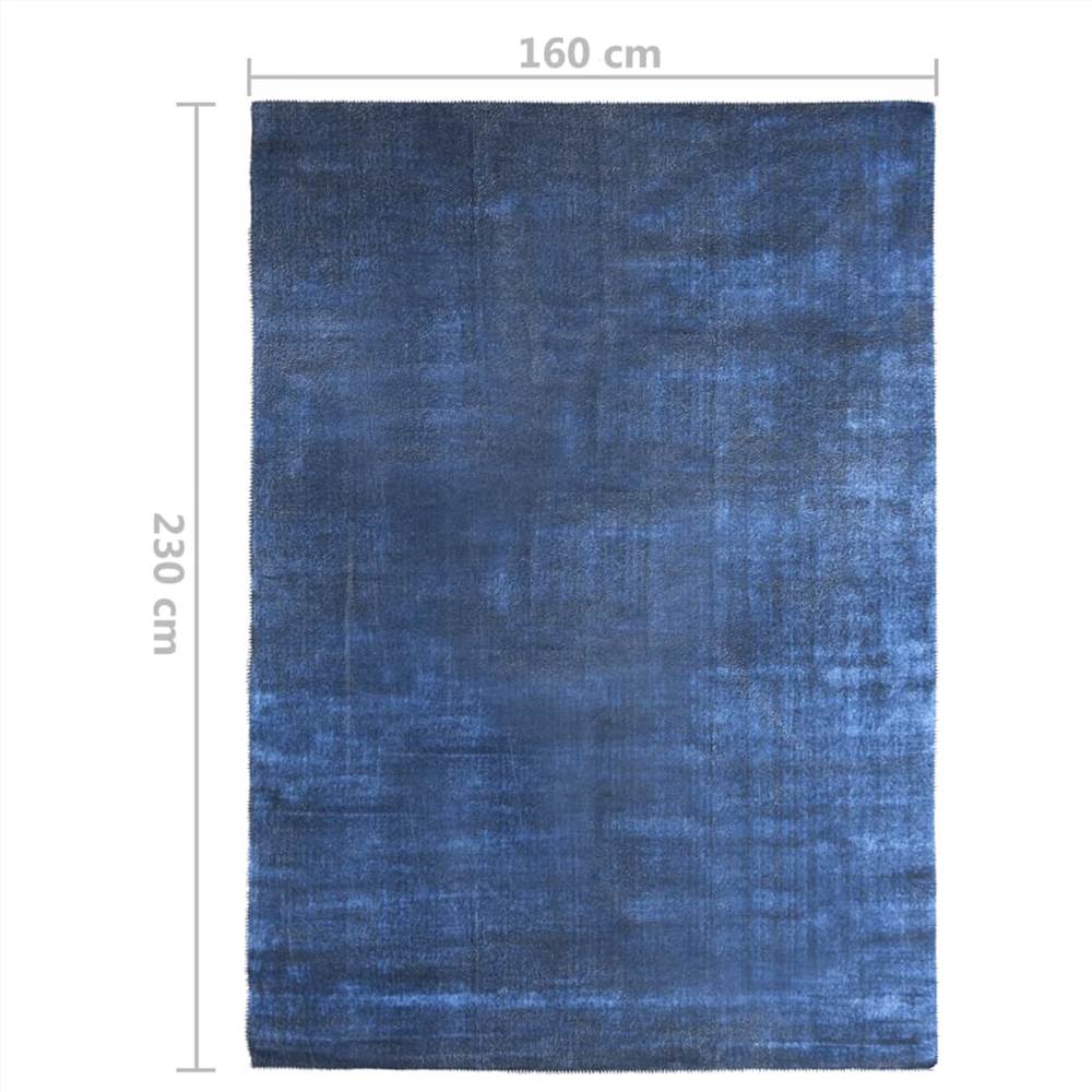 Rug Washable Foldable Navy 160x230 cm Polyester
