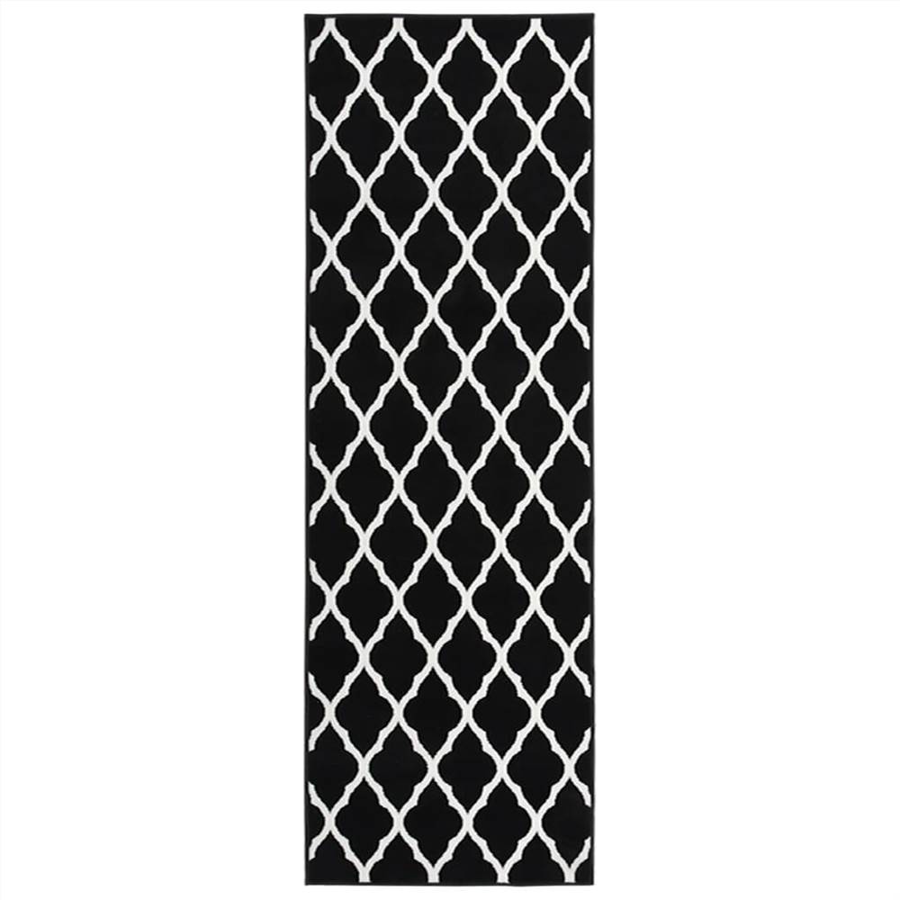 

Runner Rug BCF Black and White 100x400 cm