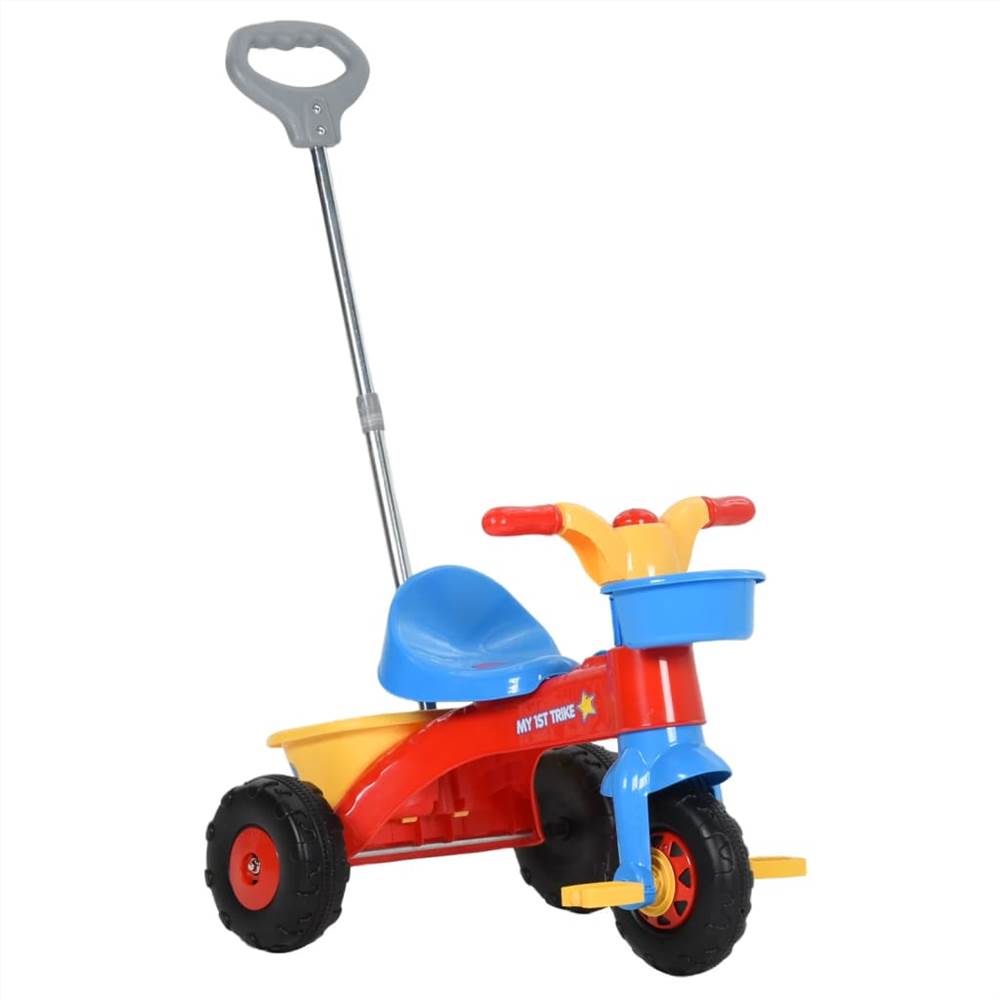 Tricycle pour Enfants avec Poignée Parent Multicolore