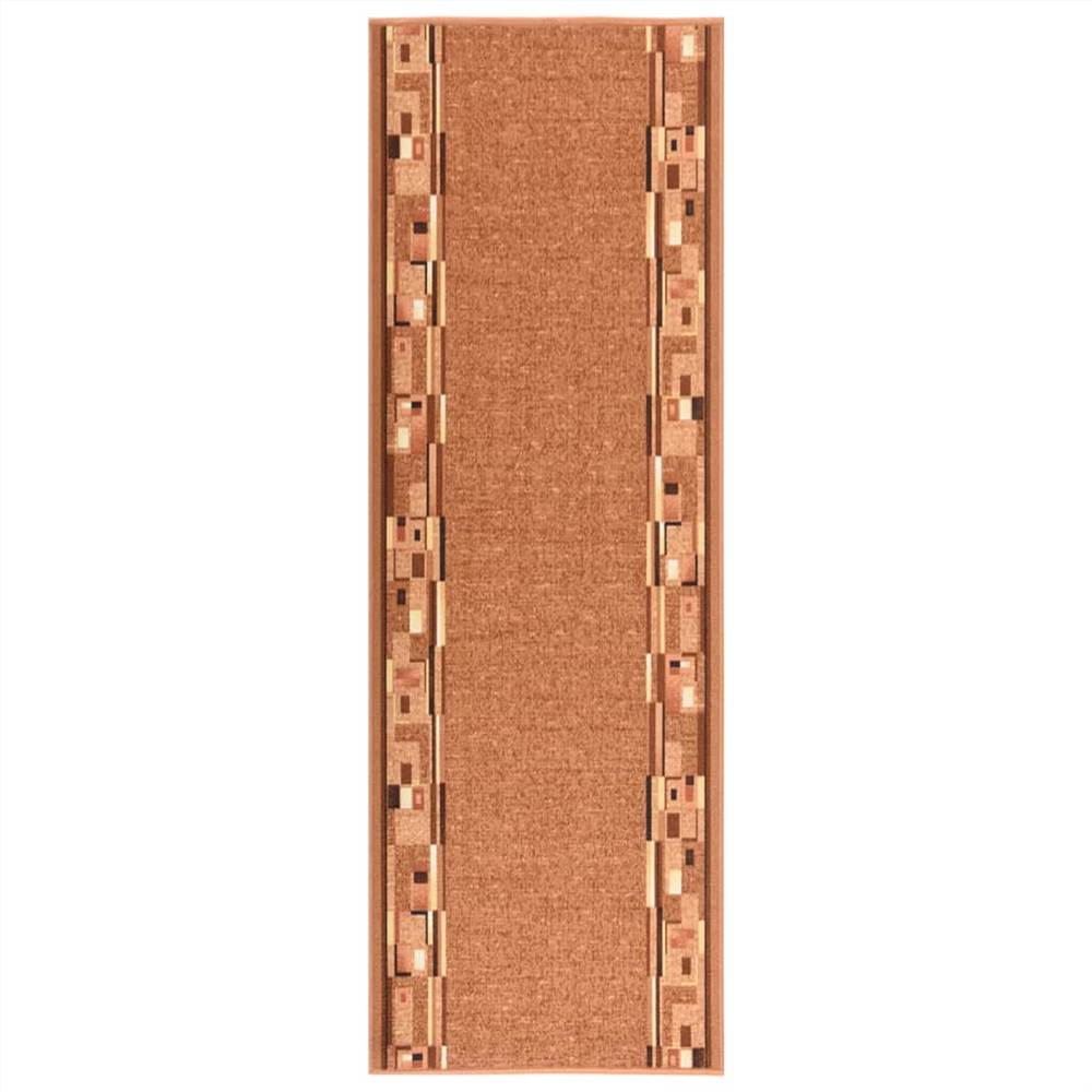 

Carpet Runner Brown 80x250 cm Anti Slip