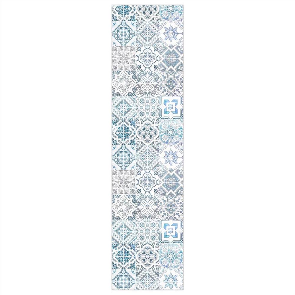 Printed Carpet Runner Washable Foldable 100x400 cm Polyester