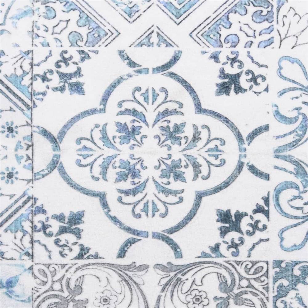 Printed Carpet Runner Washable Foldable 100x400 cm Polyester