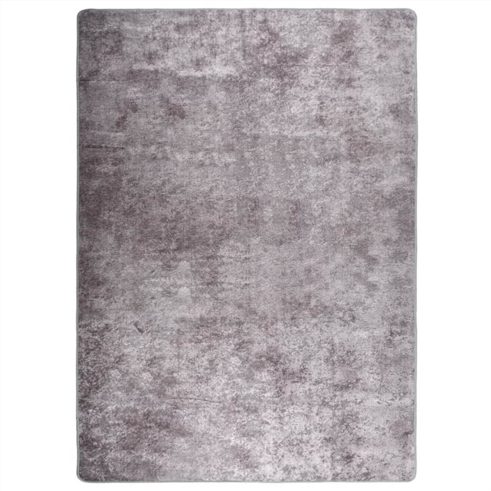 

Rug Washable 120x180 cm Grey Anti Slip