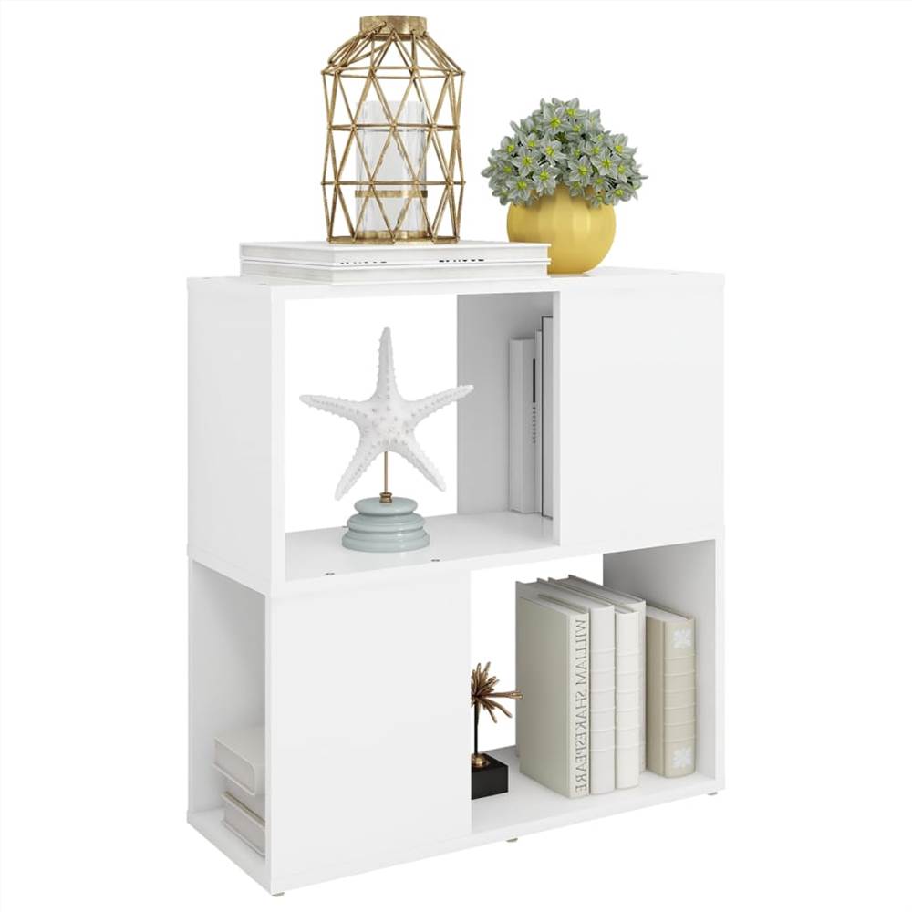 Book Cabinet White 60x24x63 cm Chipboard