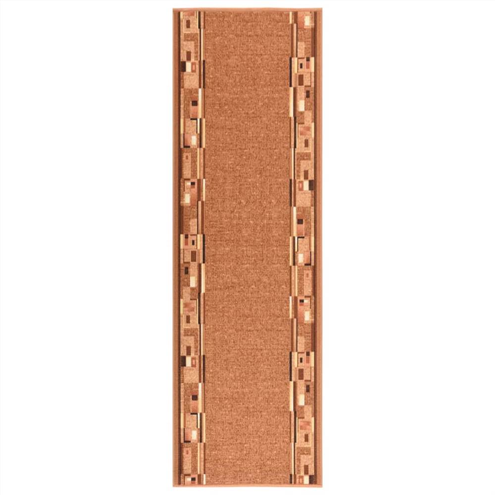 

Carpet Runner Brown 67x250 cm Anti Slip