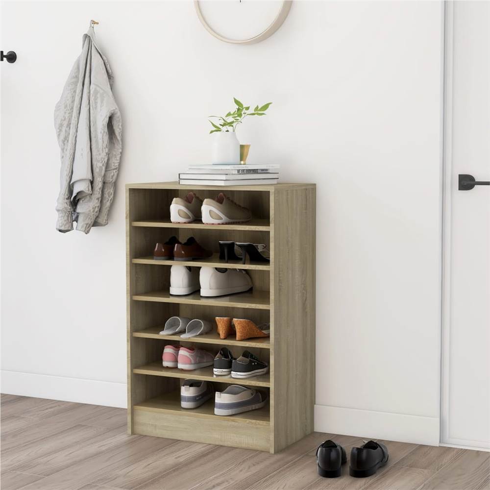 

Shoe Cabinet Sonoma Oak 60x35x92 cm Chipboard