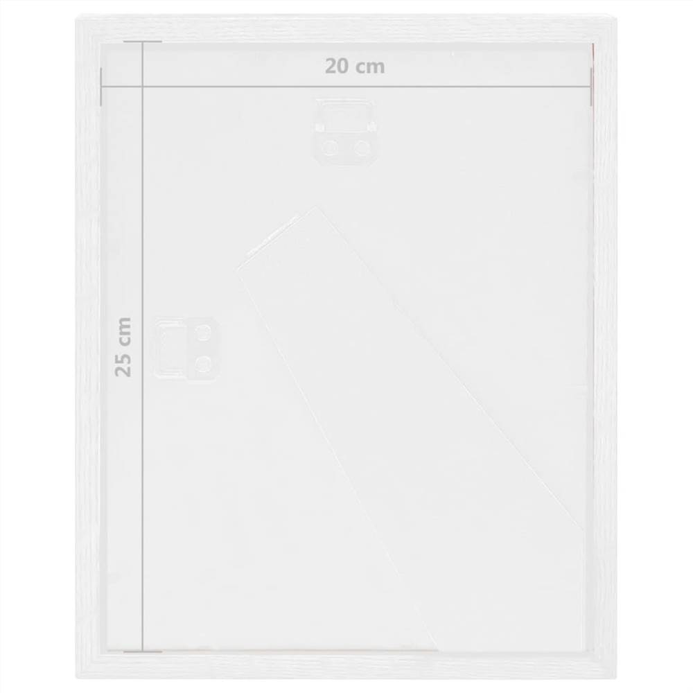 3D Box Photo Frames 5 pcs White 20x25 cm for 13x18 cm Picture