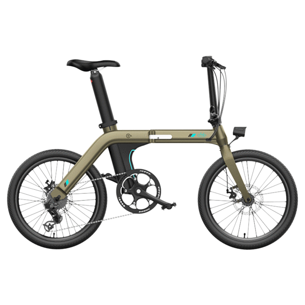 FIIDO D21 Folding Electric Bike 20 Inch Ultra-Light City Bicycle with Torque Sensor 250W Motor Max Speed 25Km/h 36V 11.6AH Battery Up To 100KM Range Max Load 120KG - Bronze