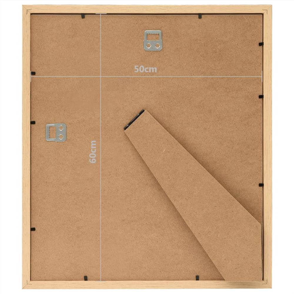 Photo Frames Collage 3 pcs for Wall or Table Light Oak 50x60 cm