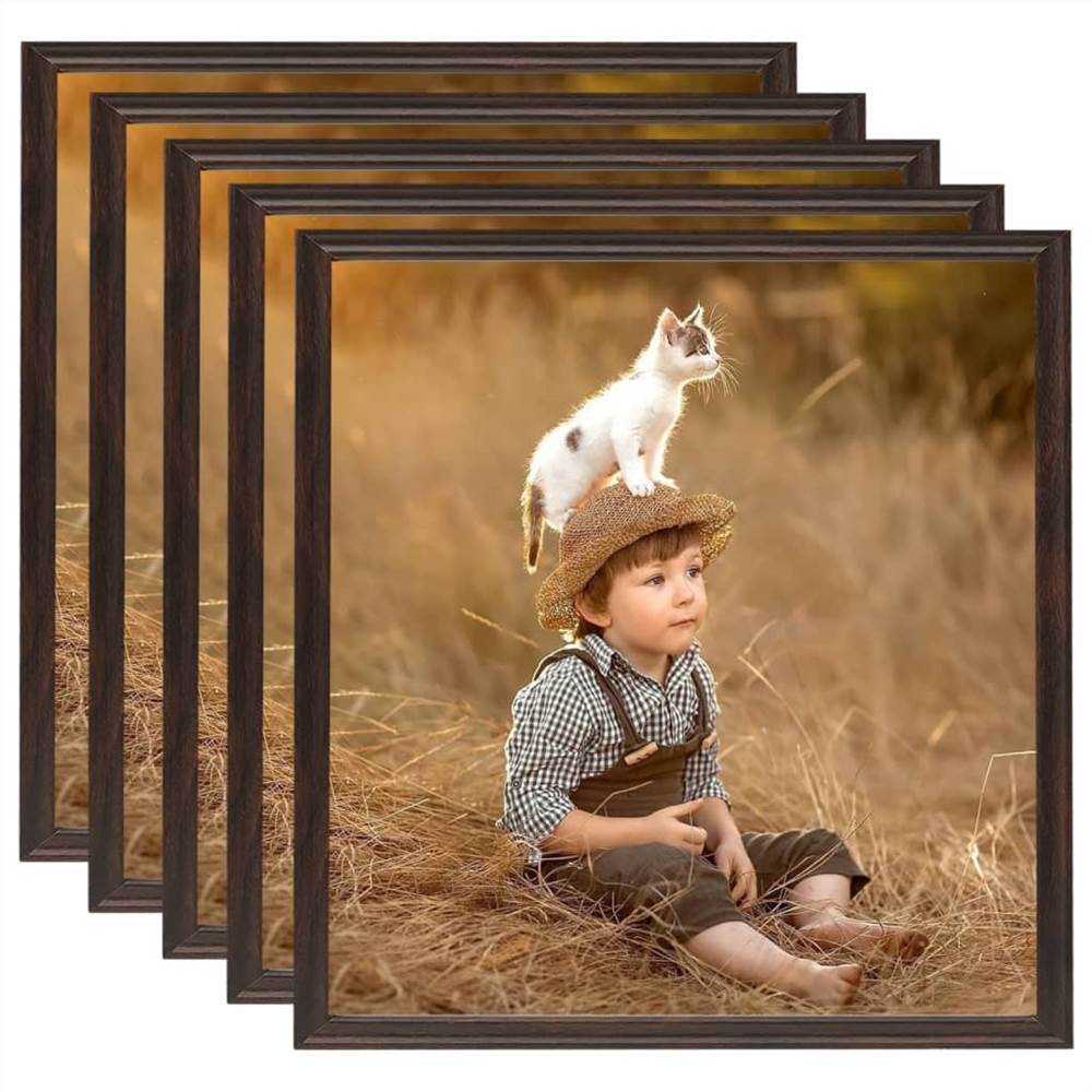 

Photo Frames Collage 5 pcs for Wall or Table Black 50x50 cm MDF