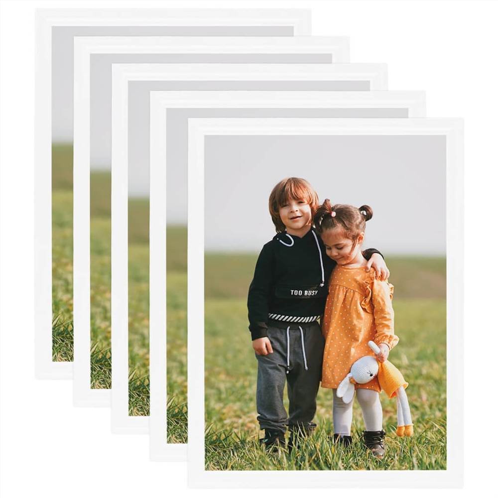 

Photo Frames Collage 5 pcs for Wall or Table White 50x70 cm MDF