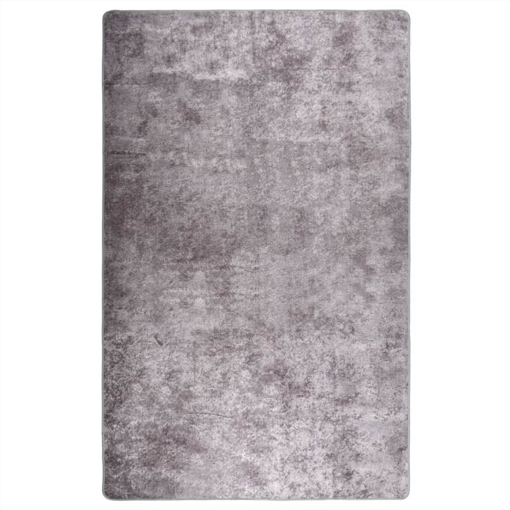 

Rug Washable 160x230 cm Grey Anti Slip