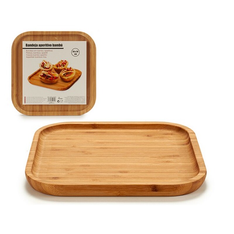 

Bamboo Snack Tray (20 x 1.5 x 20 cm)