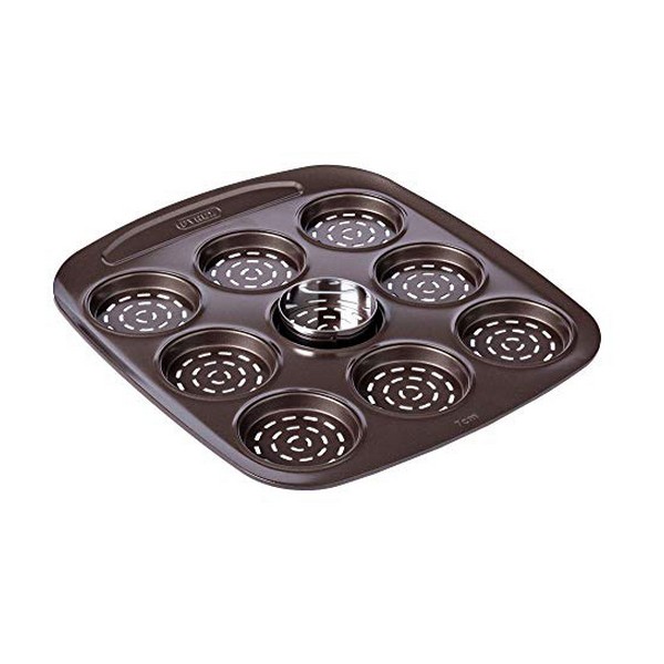 

Asimetria 9 Compartments Galvanised Steel Mini Pizza Baking Tray ​(16 x 16 cm)