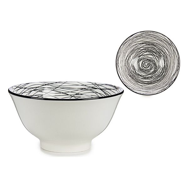 

16cm Porcelain Bowl Kitchen Tableware Black