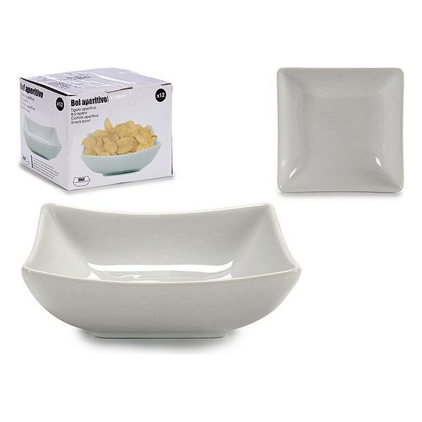 

Kitchen Tableware Porcelain Bowl (12.2 x 3.5 x 12.2 cm) White