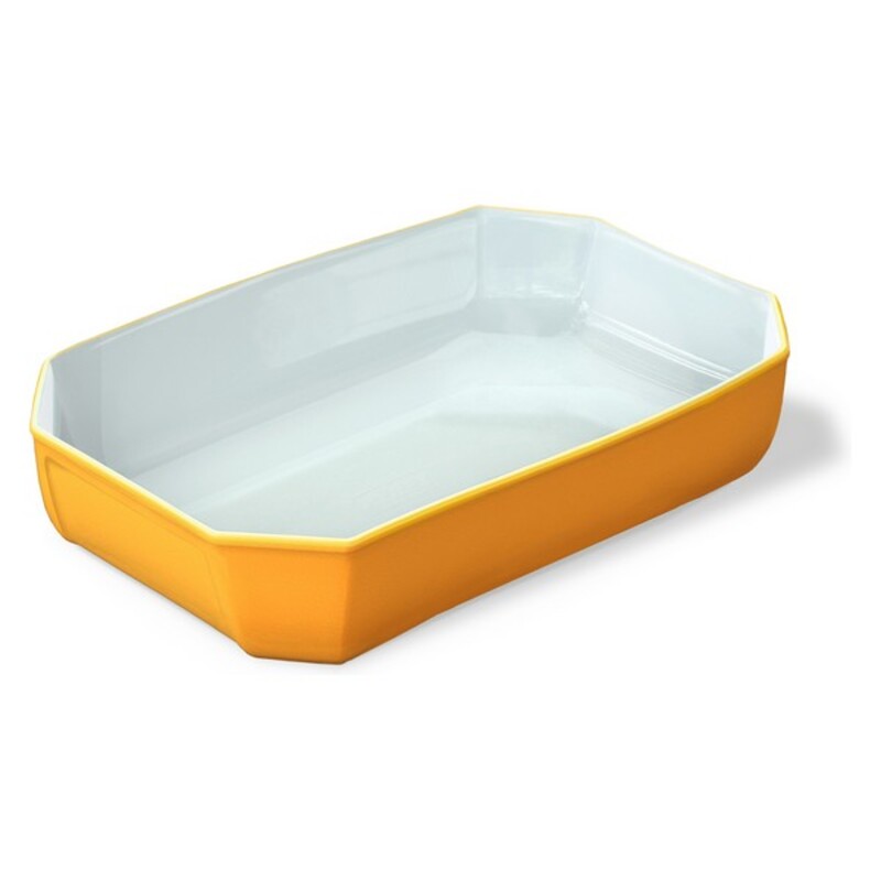 Kitchen Tableware Serving Platter Yellow (33 x 22 cm)