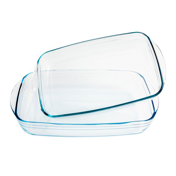 

2 Pieces Borosilicate Glass Kitchen Tableware Oven Dish