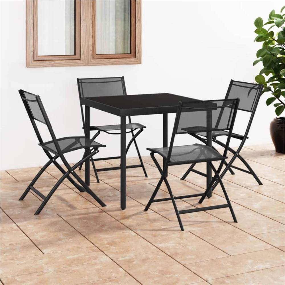

5 Piece Outdoor Dining Set Steel