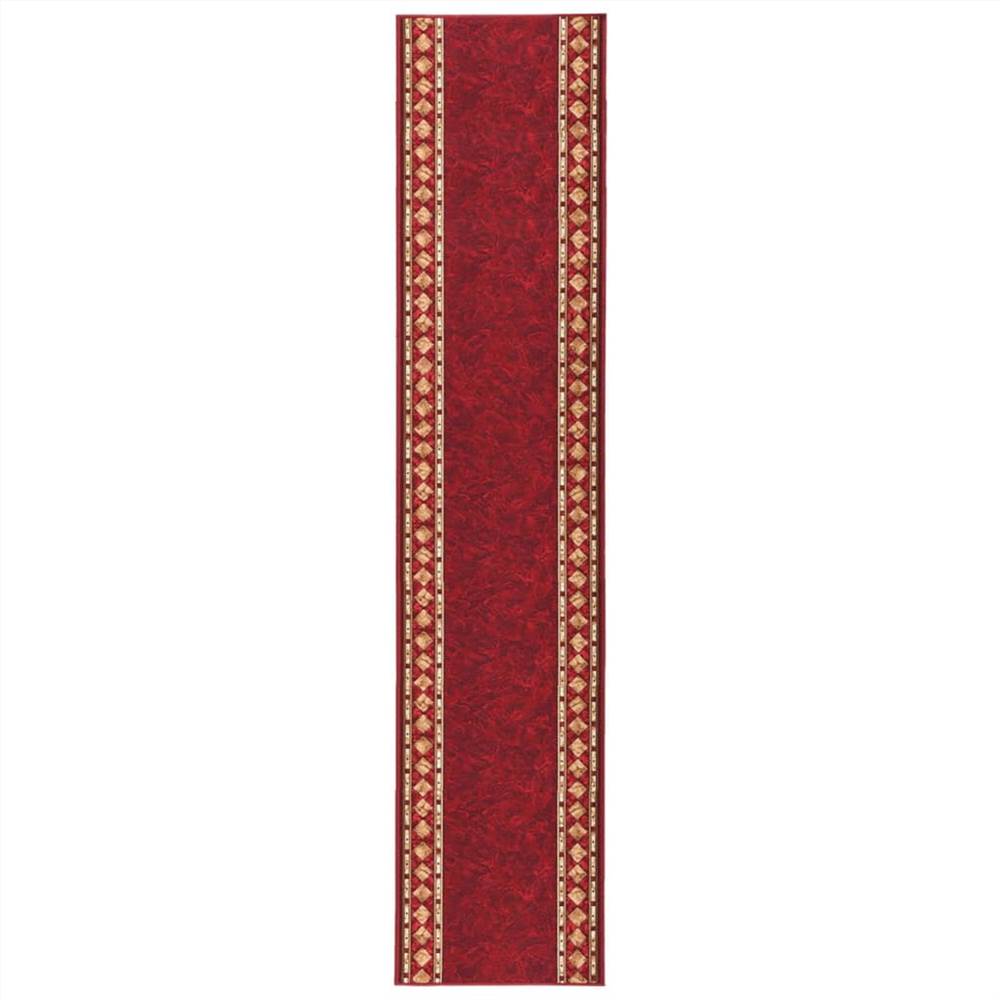 Carpet Runner Red 67x400 cm Anti Slip