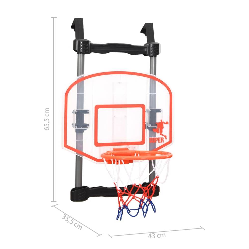Children Basketball Play Set for Door Adjustable
