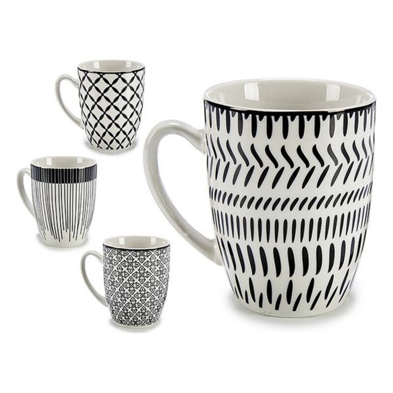 Kitchen Tableware Porcelain Cup Black (8.5 x 10.5 x 11.5 cm)