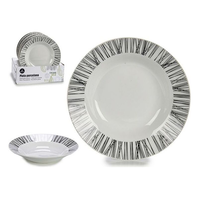 

Kitchen Tableware 20.6cm Porcelain Deep Plate