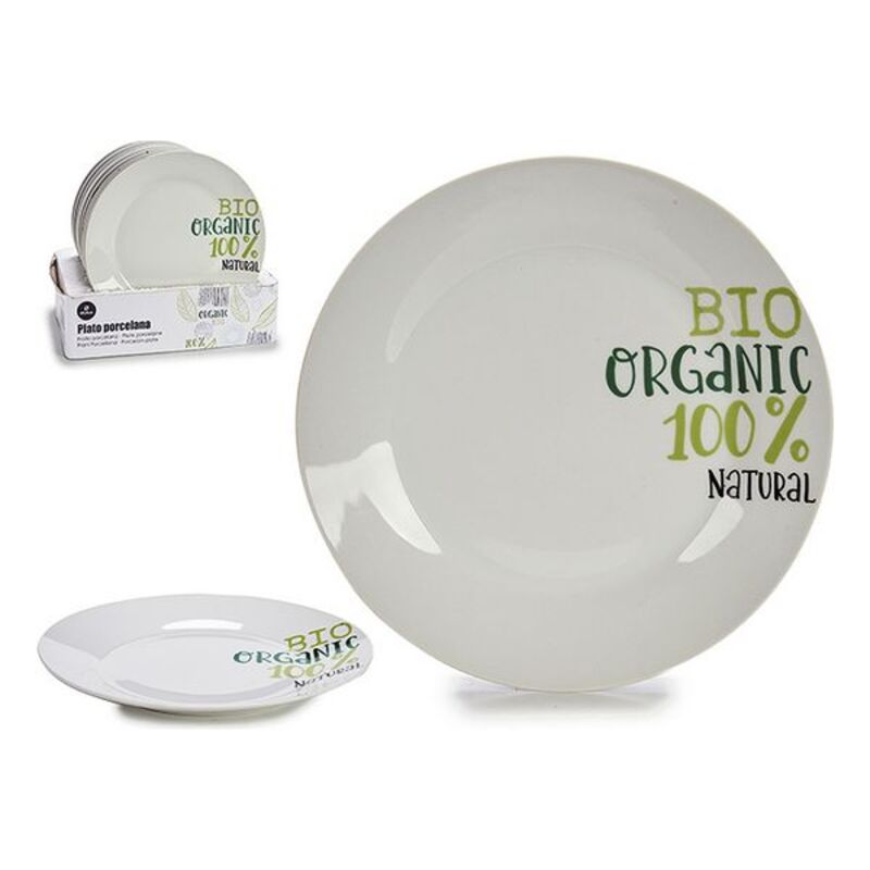Кухонная посуда плоская фарфоровая тарелка 24.5 см
