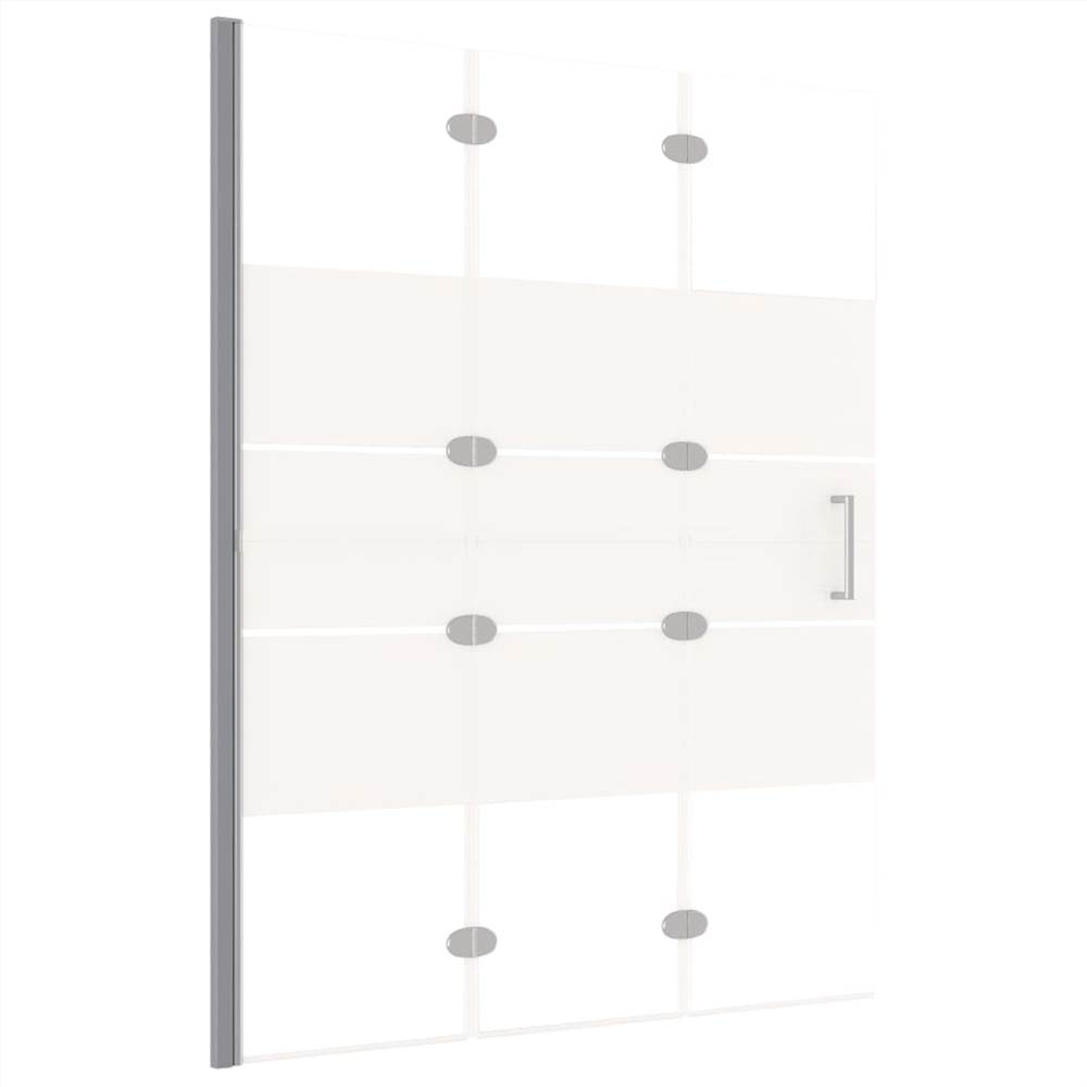 Folding Shower Enclosure ESG 100x140 cm White