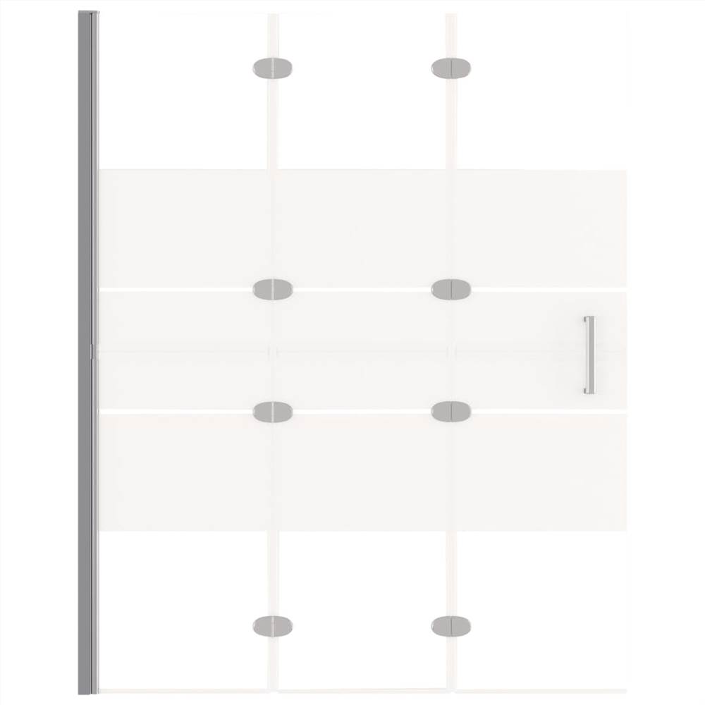 Folding Shower Enclosure ESG 100x140 cm White