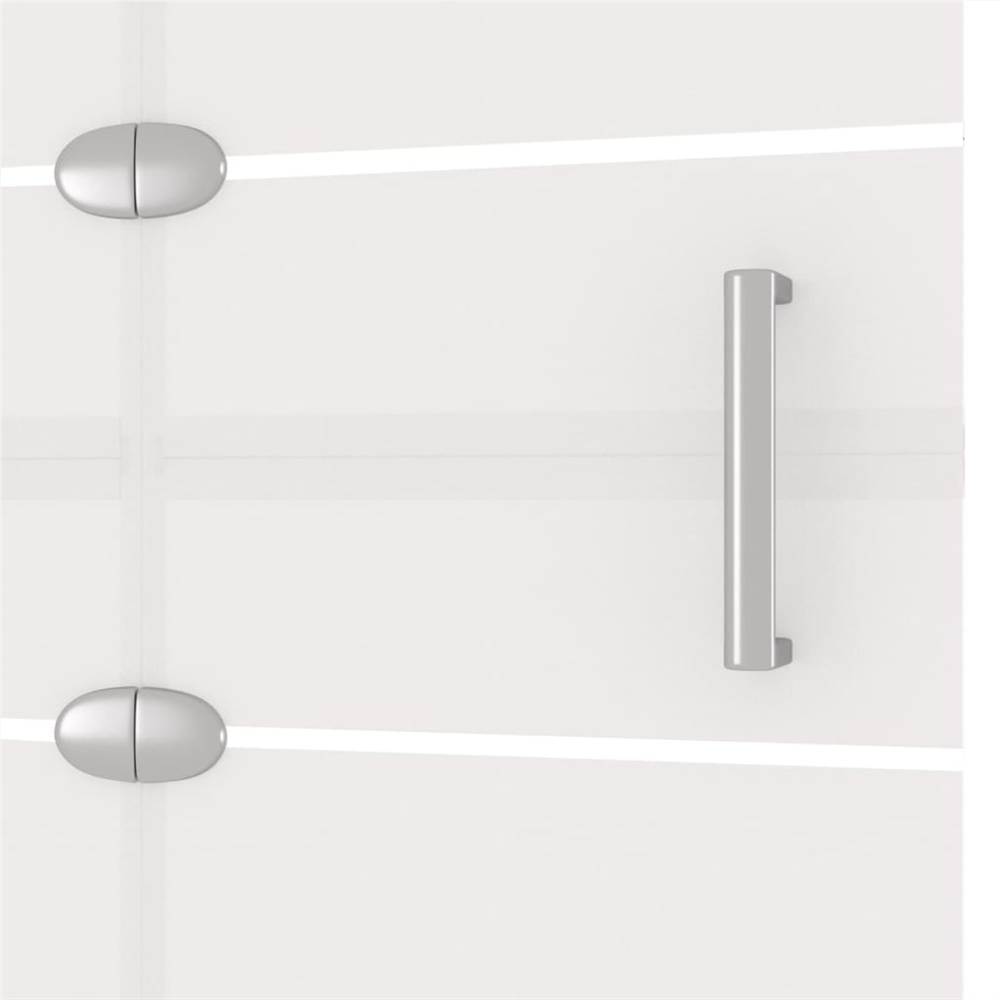 Folding Shower Enclosure ESG 100x140 cm White