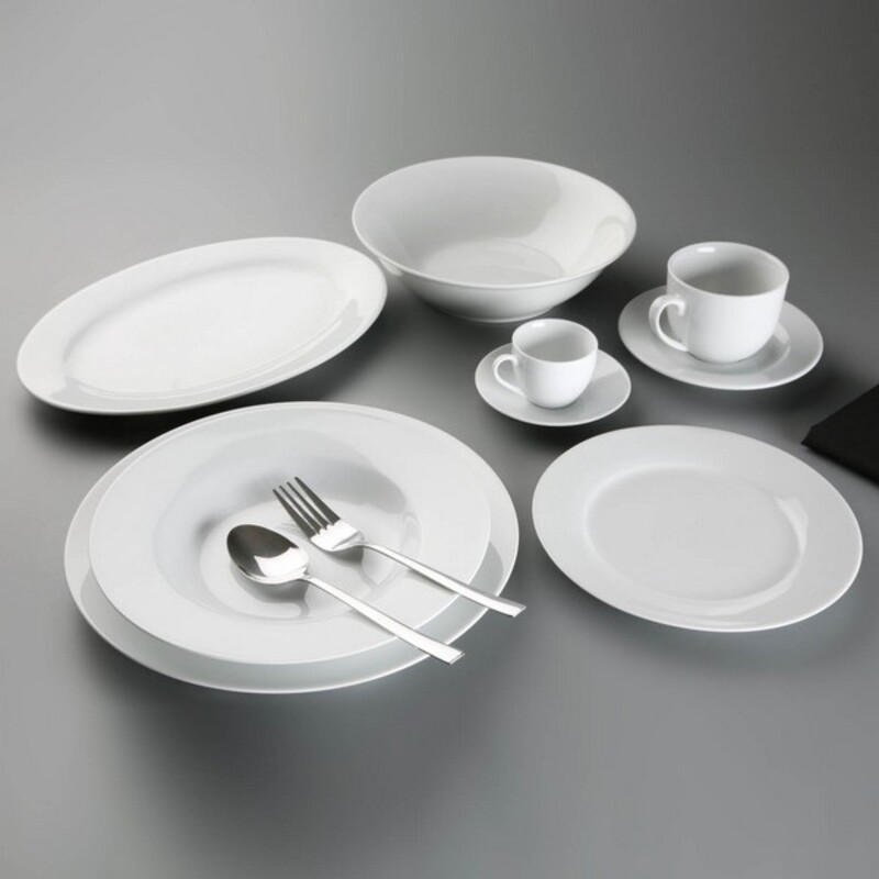 Kitchen Tableware Porcelain Plate (21.5 x 2 x 30 cm)