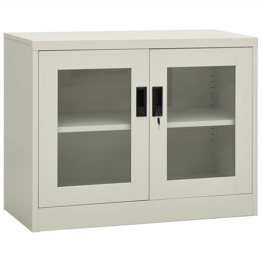 

Office Cabinet Light Grey 90x40x70 cm Steel