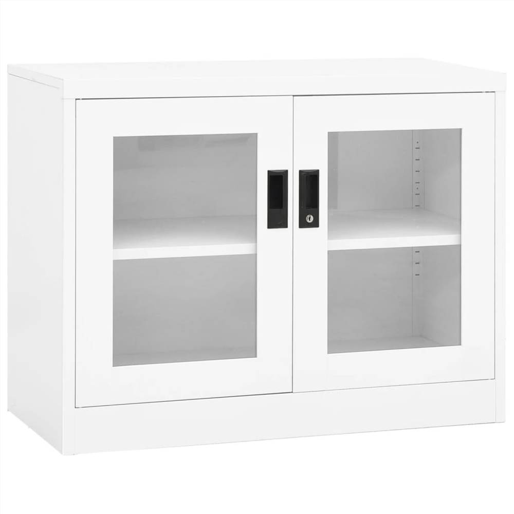 

Office Cabinet White 90x40x70 cm Steel