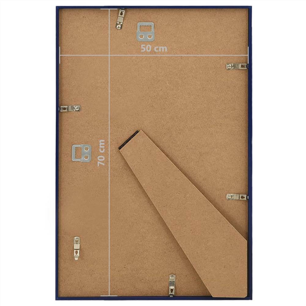 Photo Frames Collage 3 pcs for Wall or Table Blue 50x70 cm MDF
