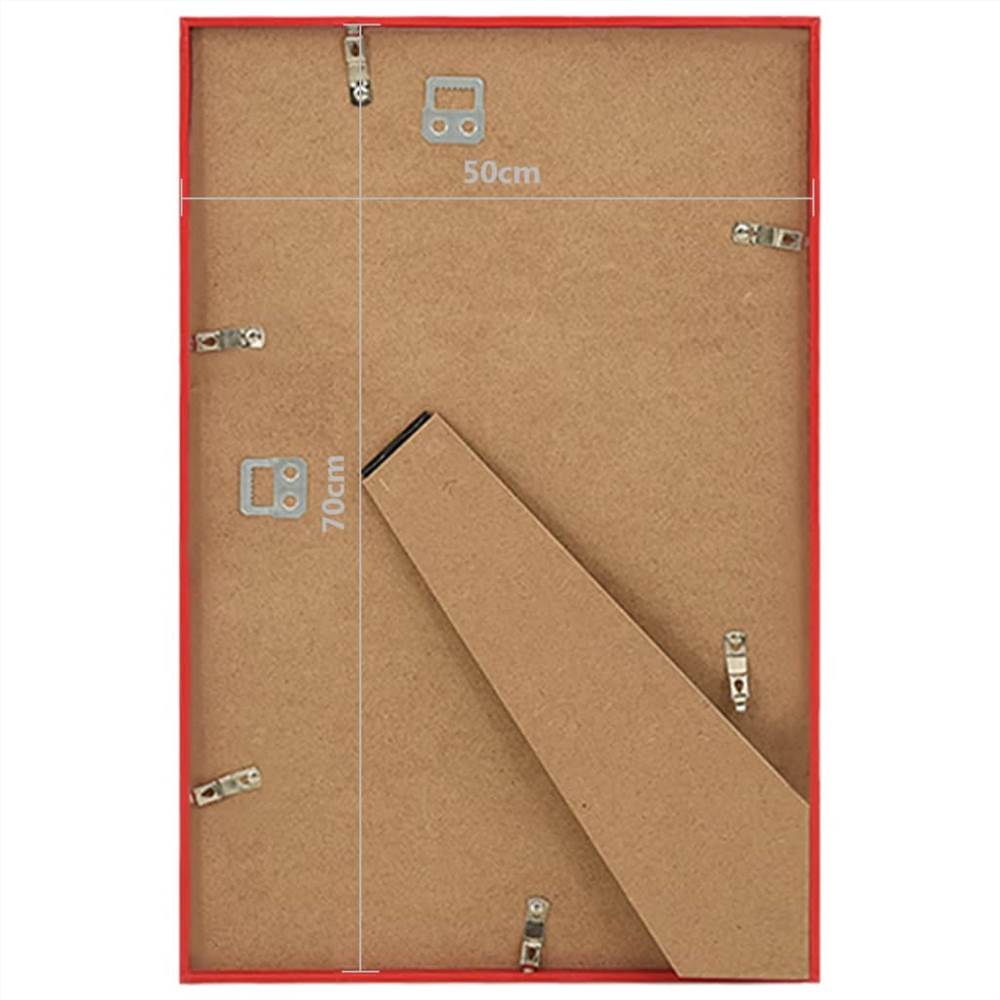 Photo Frames Collage 3 pcs for Wall or Table Red 50x70 cm MDF