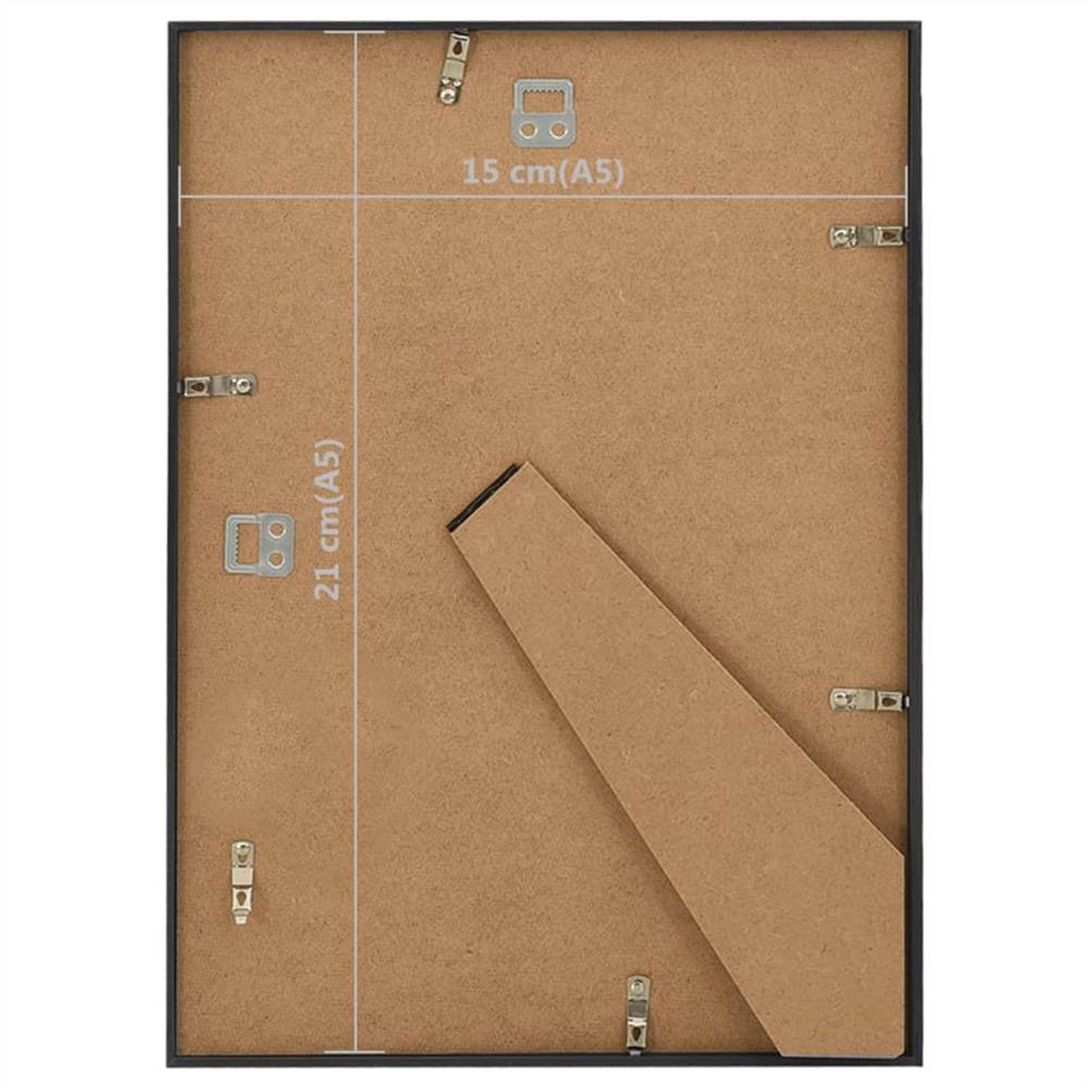 Photo Frames Collage 5 pcs for Wall or Table Black 15x21 cm MDF