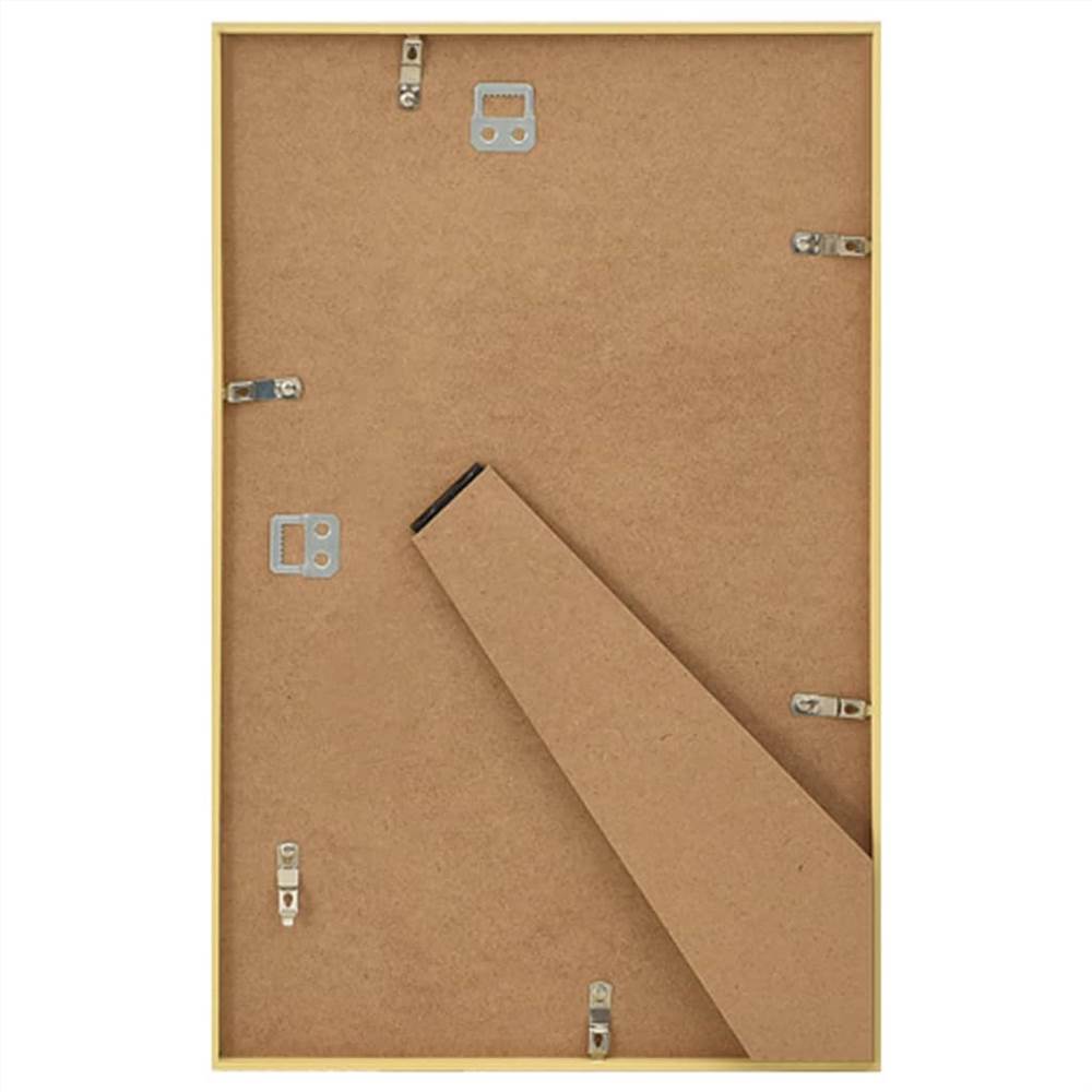 Photo Frames Collage 5 pcs for Wall or Table Gold 10x15 cm MDF