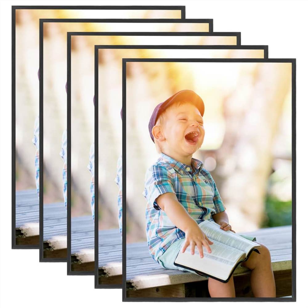 

Photo Frames Collage 5pcs for Wall or Table Black 29.7x42cm MDF