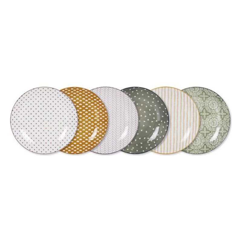 

Kitchen Tableware Porcelain Circular Serving Platter (20.3 x 2.5 cm)