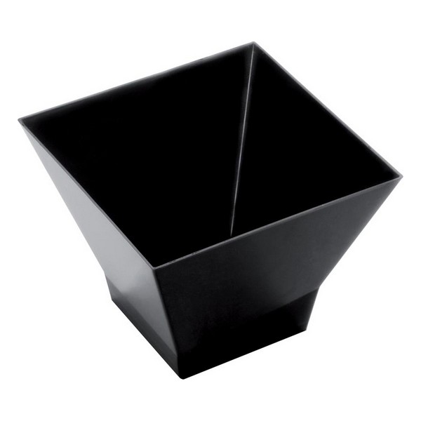 

Goldplast 12 Pieces 200ml Plastic Food Bowl Set Black
