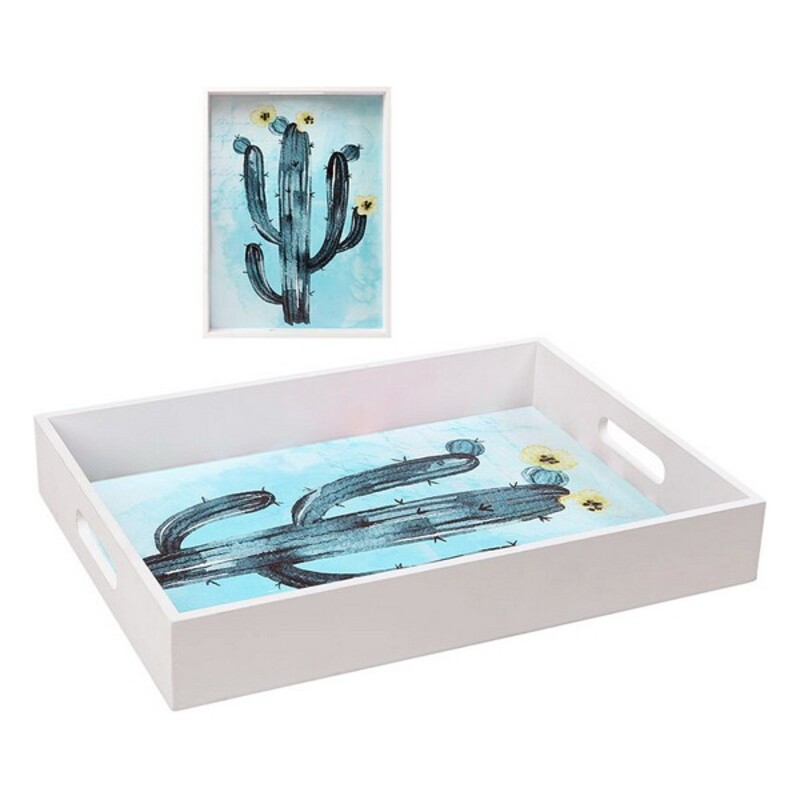 

Cactus Design Tray White (40 x 30 x 6 cm)