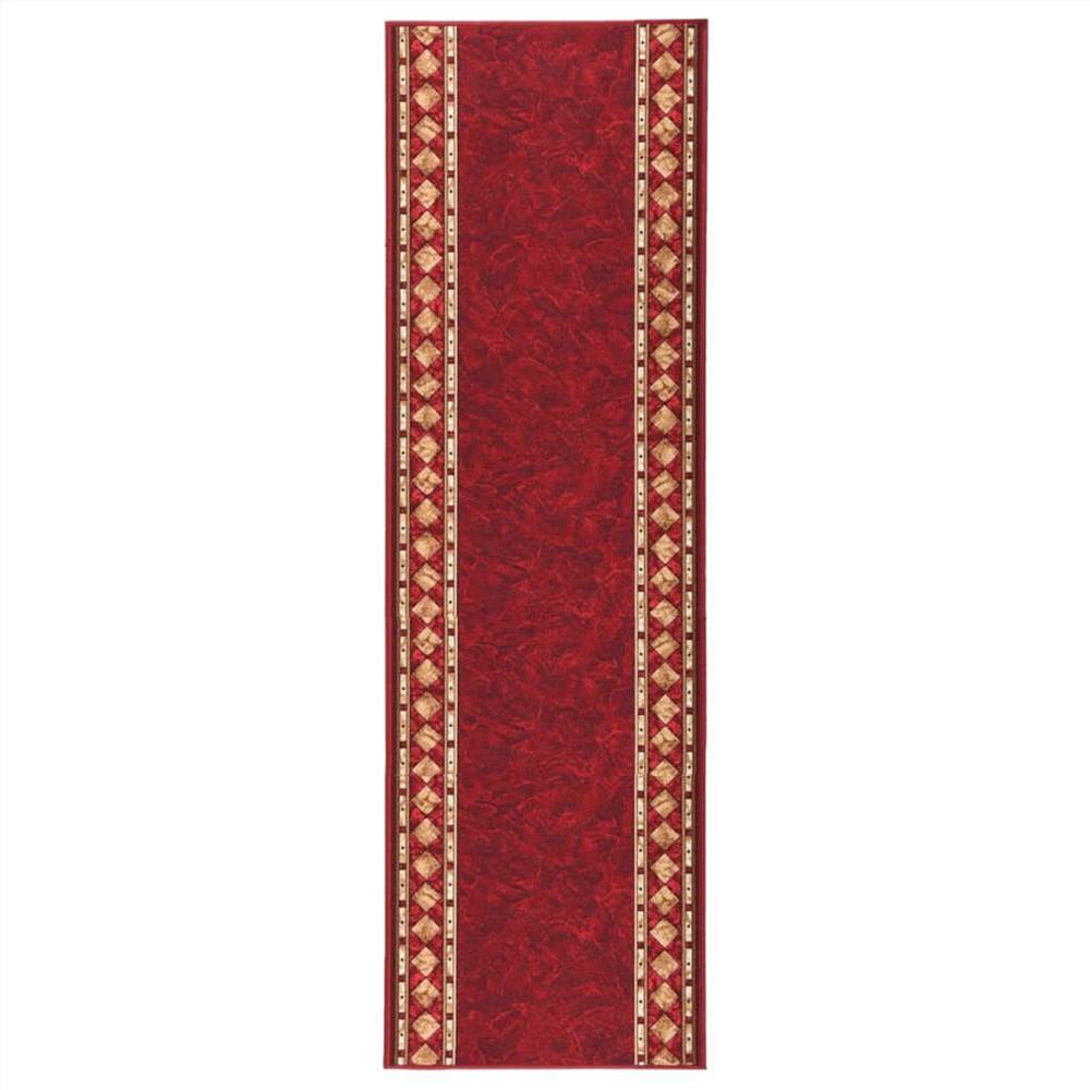 Carpet Runner Red 67x250 cm Anti Slip