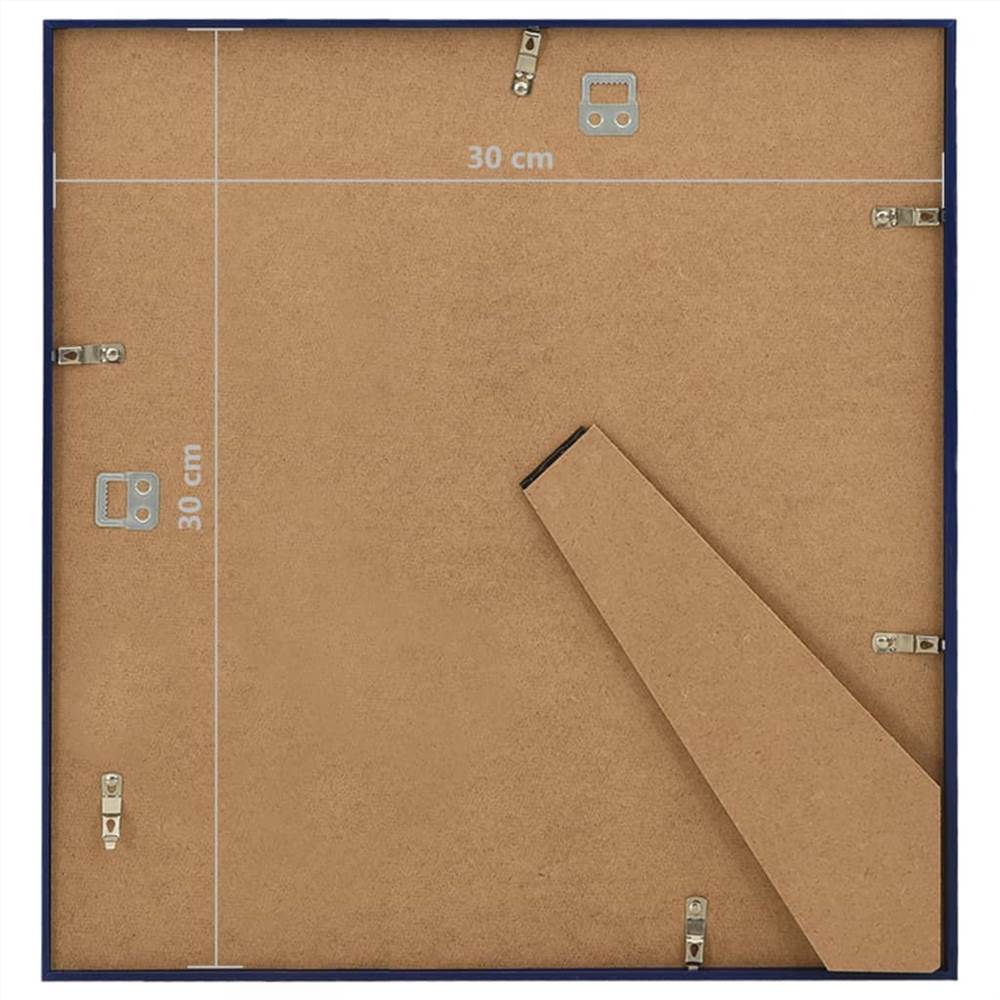 Photo Frames Collage 3 pcs for Wall or Table Blue 30x30 cm MDF